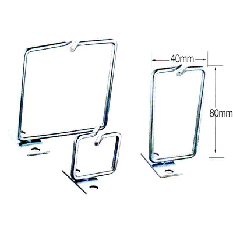Vyväzovací háčik 40x80 D1 kov ľavý fix, čelný gate 7691