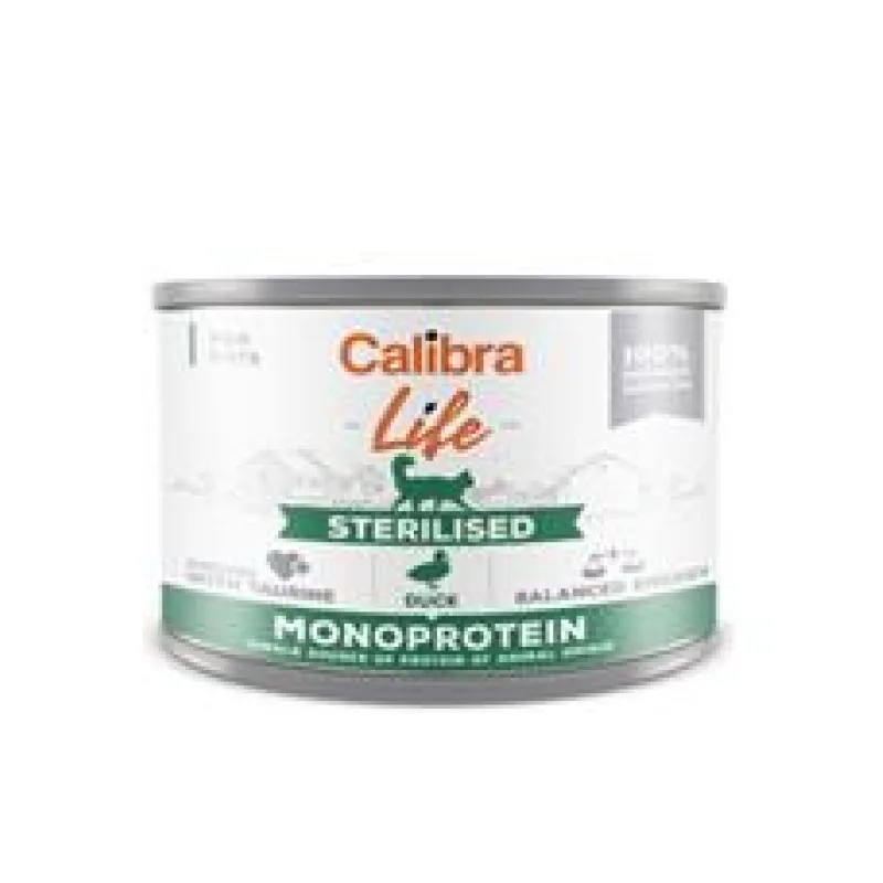 Calibra Cat Life konz.Sterilised Duck 200 g