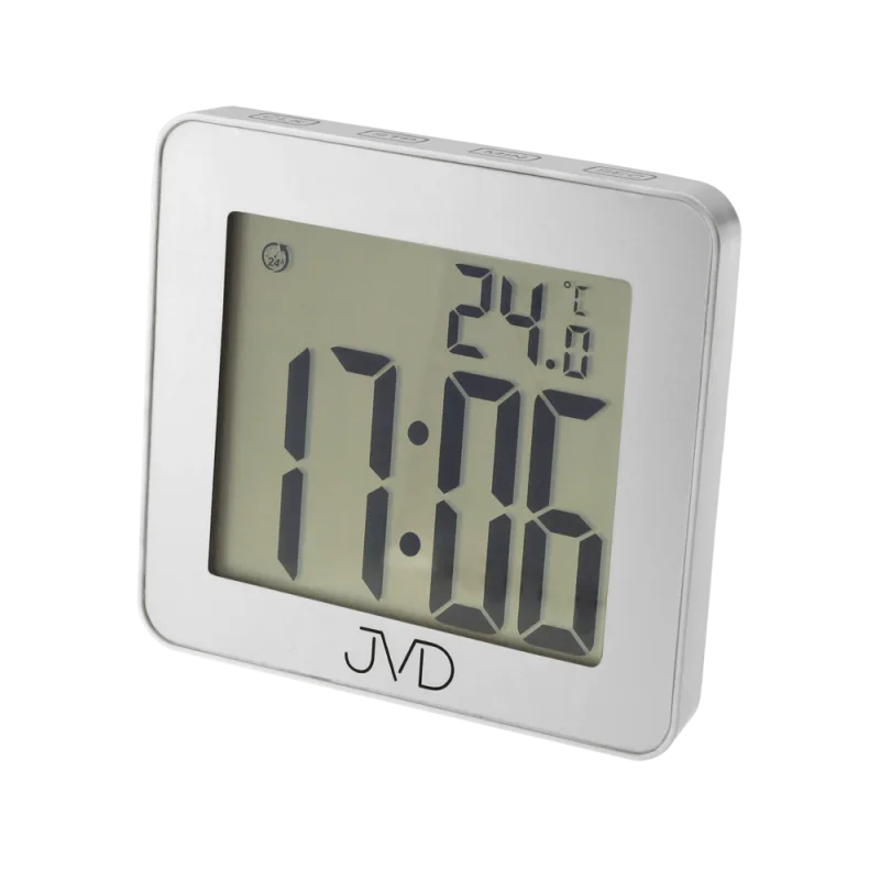 Koupelnové hodiny JVD SH8209.1 (do kuchyně či k bazénu) s teploměrem