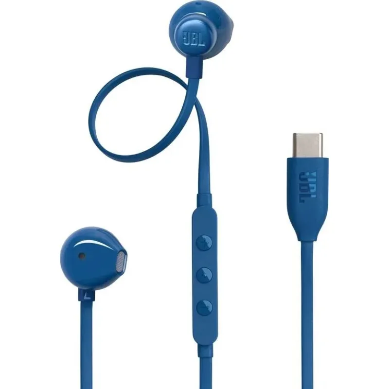 Sluchadla JBL TUNE 305 USB-C Blue JBL T305CBLU