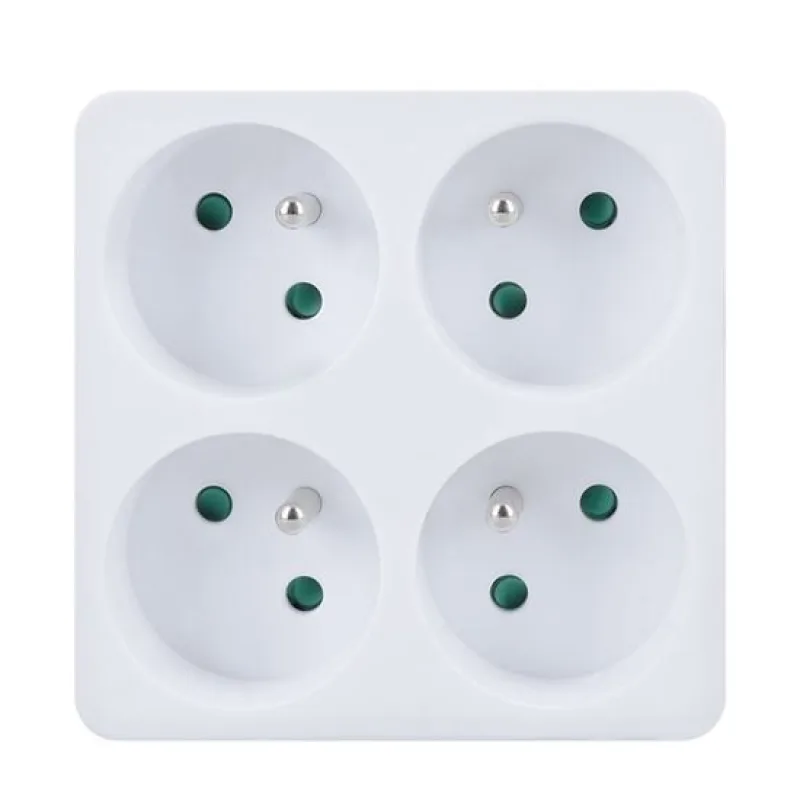 Solight rozbočovač, 4 x 10A, biely P108