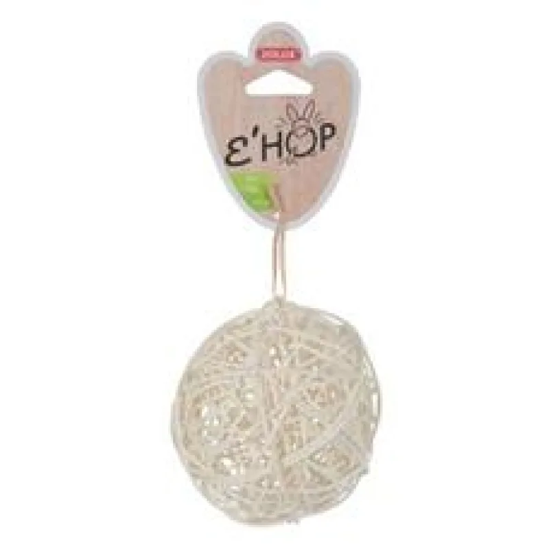 Hračka hlodavec EHOP koule z přírodního ratanu Zolux 1 ks