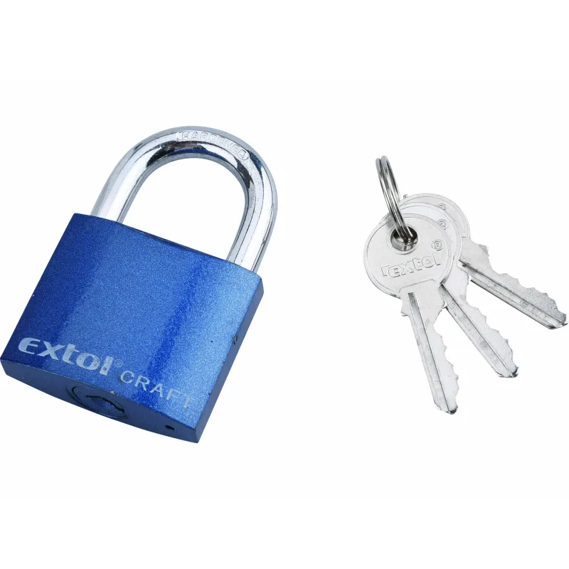 Zámok visací liatinový, 3 kľúče, 50mm, EXTOL CRAFT