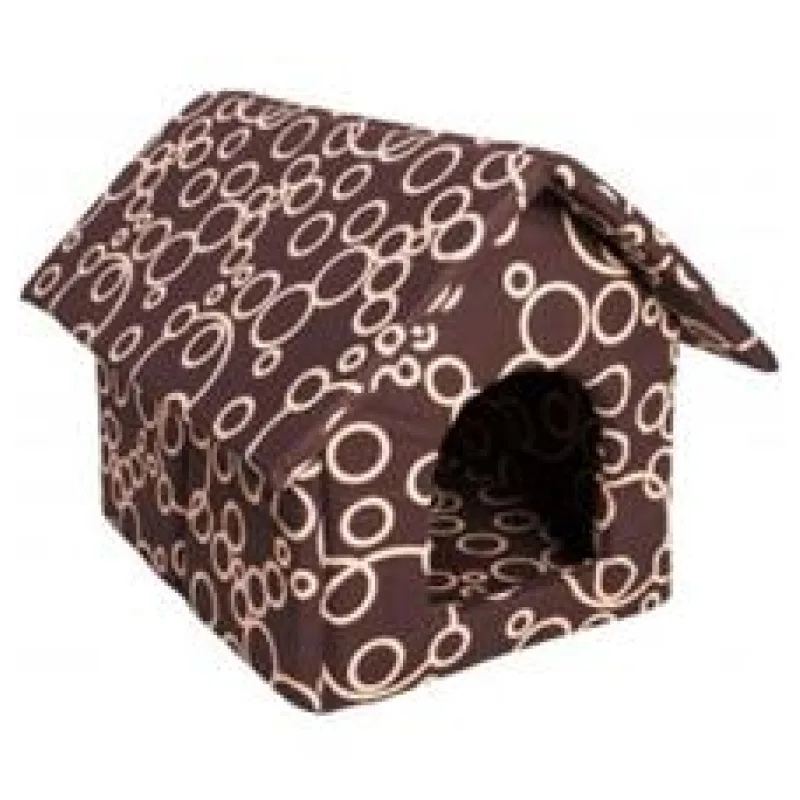 Bouda bavl.Bednář hnědo/béžová rozklad 50 x 60 cm