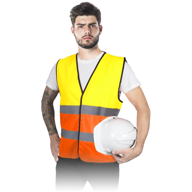 Reis KOS DOUBLE Pánska výstražná vesta 5 Pack Yellow/Orange M-3XL