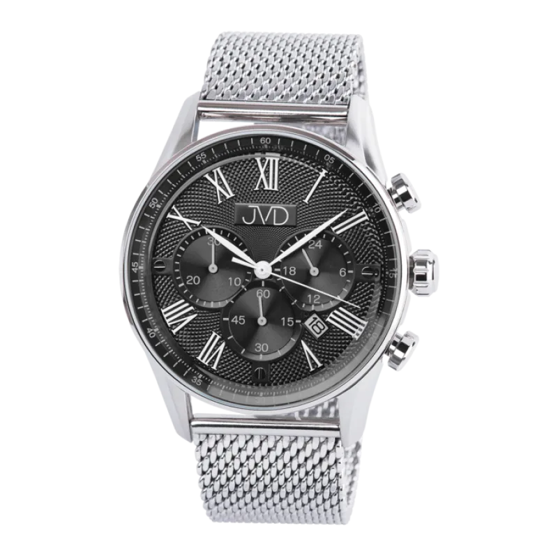 Pánské náramkové hodinky JVD JE1001.3 s římskými číslicemi - chronograf 10ATM