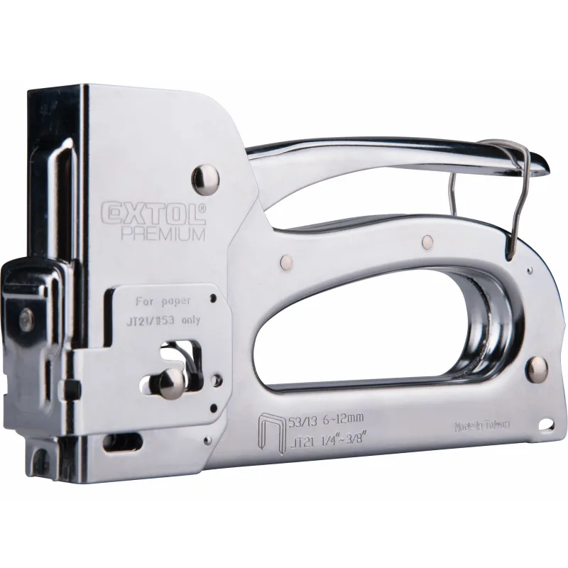 Pištoľ sponkovacia 3v1, spony 6-12mm, EXTOL PREMIUM