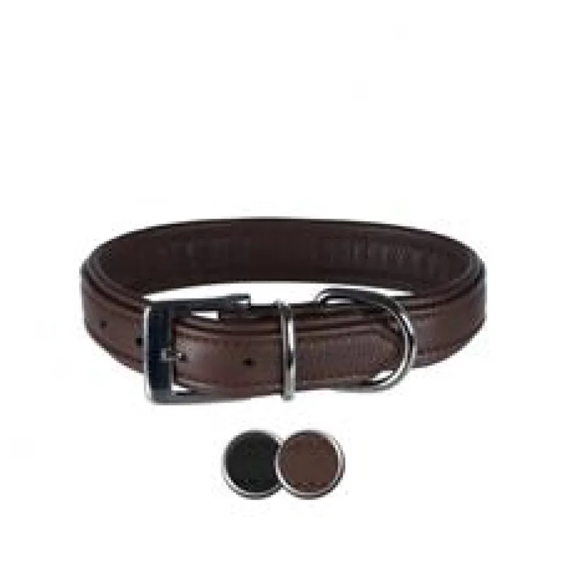 Obojek ACTIVE COMFORT kožený L 47-54 cm/35 mm, černý