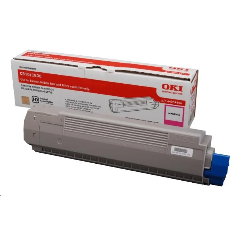 OKI purpurový toner pre C810, C830 (8 000 strán za minútu)) 44059106