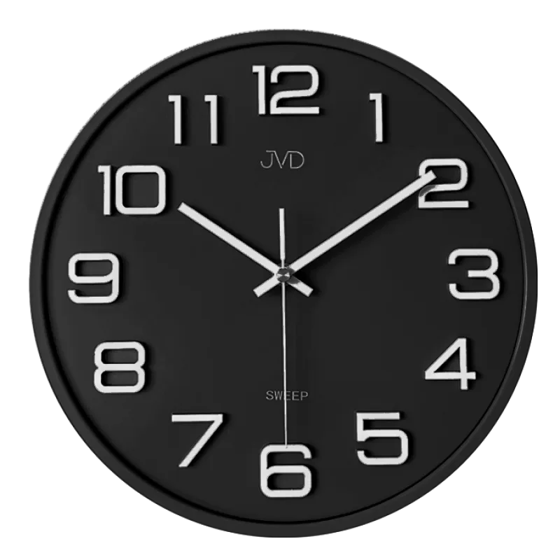 Plastové pastelové nástěnné tiché netikající hodiny JVD HX2472.10