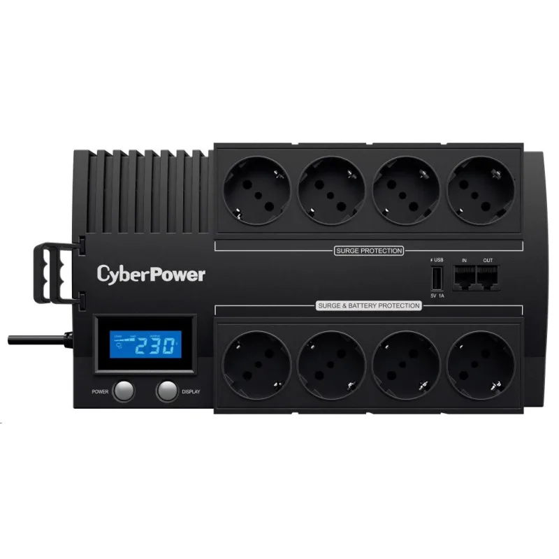 CyberPower BRICs Series II SOHO LCD UPS 700VA/ 420W, nemecké zásuvky…