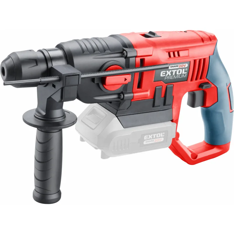 Kladivo vŕtacie aku Share20V, bez aku, SDS-plus, 1,2J, EXTOL PREMIUM