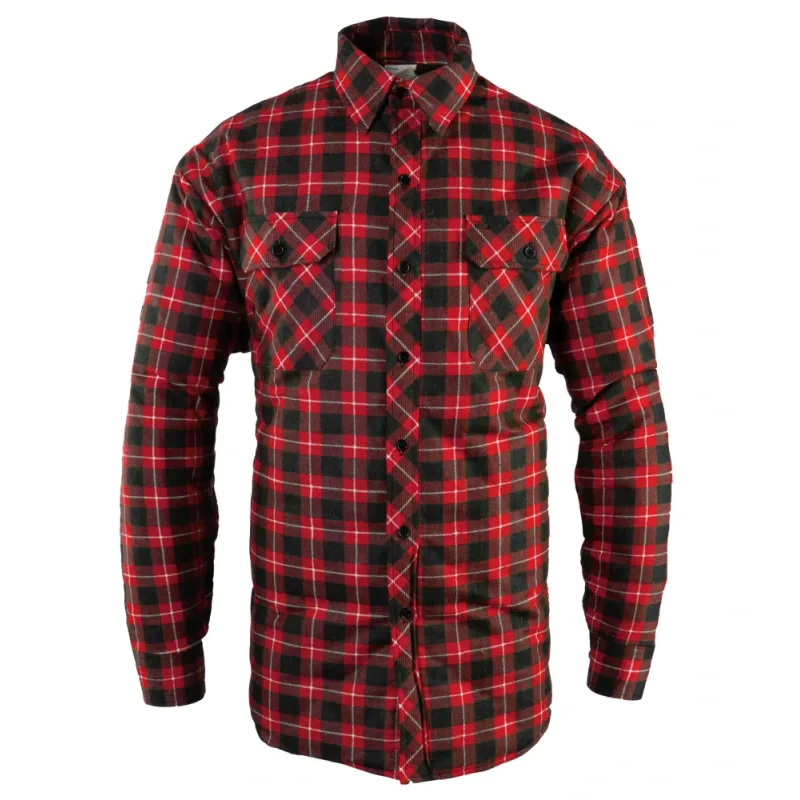Polstar BONO zateplená flanelová košeľa red