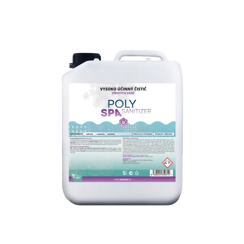 POLY SPA SANITIZER na čistenie vírivých vaní a jacuzzi, POLYMPT