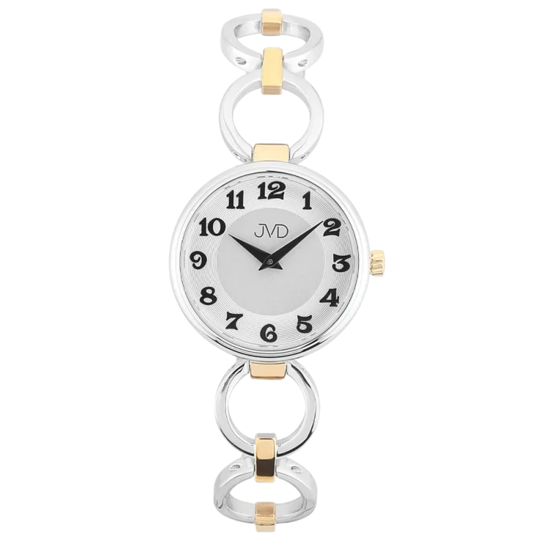 JVD Dámské pozlacené šperkové ocelové přehledné hodinky JVD J4200.3