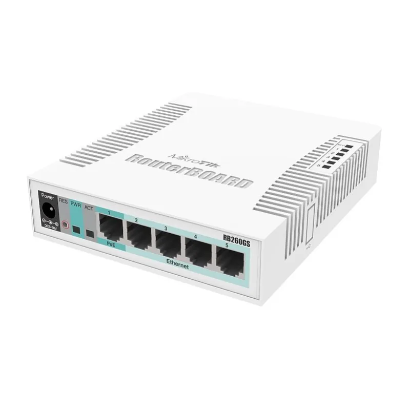 MIKROTIK RouterBOARD 260GS 5-port Gigabit smart switch + 1x SFP …