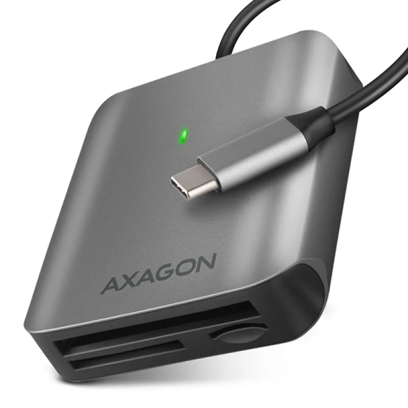 AXAGON CRE-S3C, USB-C 3.2 Gen 1 - SUPERSPEED čítačka kariet 3-slot & lun…