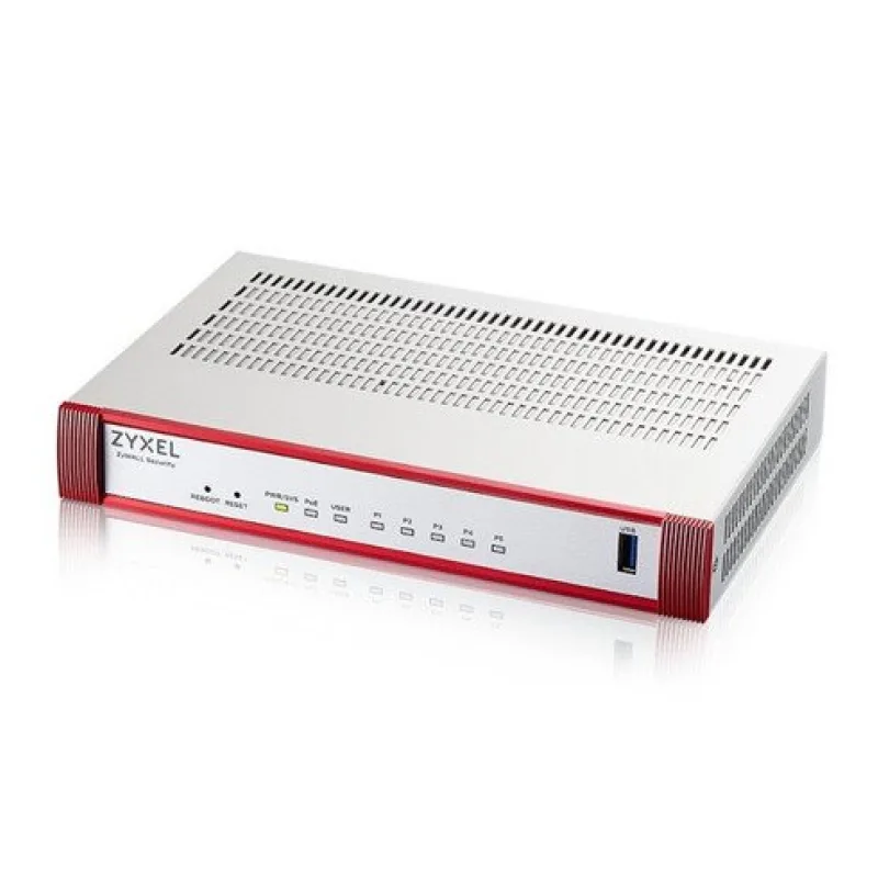 Zyxel USG FLEX 50 HP, 5 Gigabit user-definable ports, 1*1G PoE+, 1*USB…
