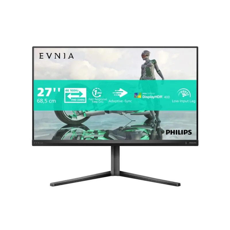 Philips Evnia/ 27M2N3800A/ 27"/ IPS/ 4K UHD/ 320Hz/ 1ms/ Sivá/ 3R…