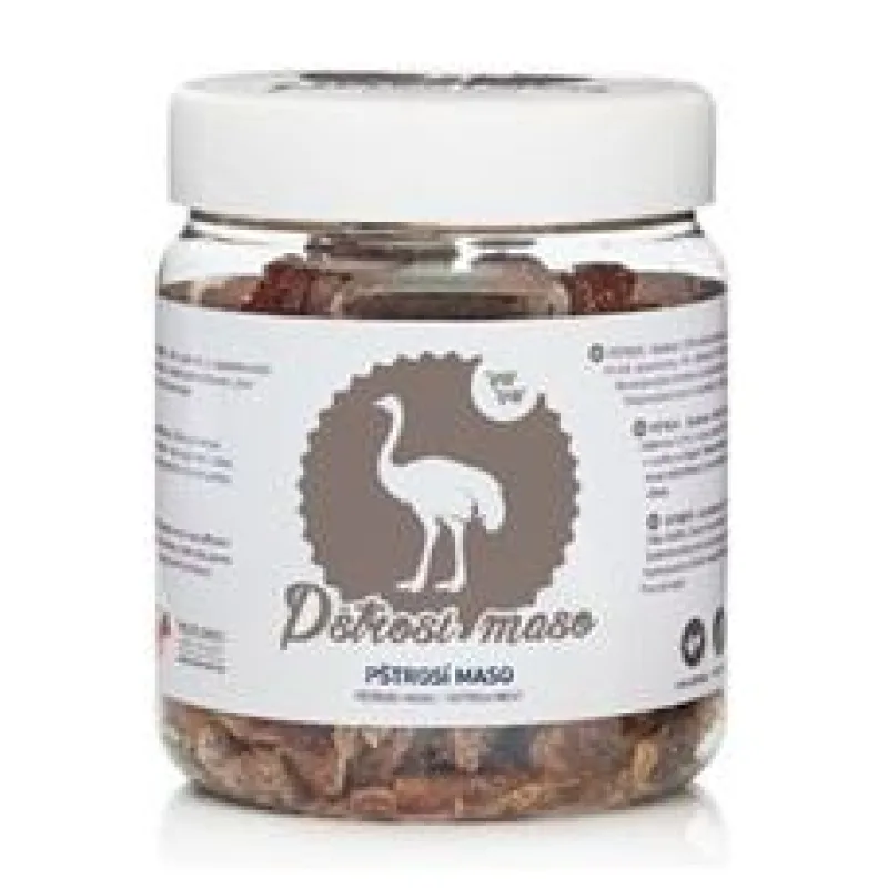 Raw Raw pochoutka mrazem sušené Pštrosí maso 90 g