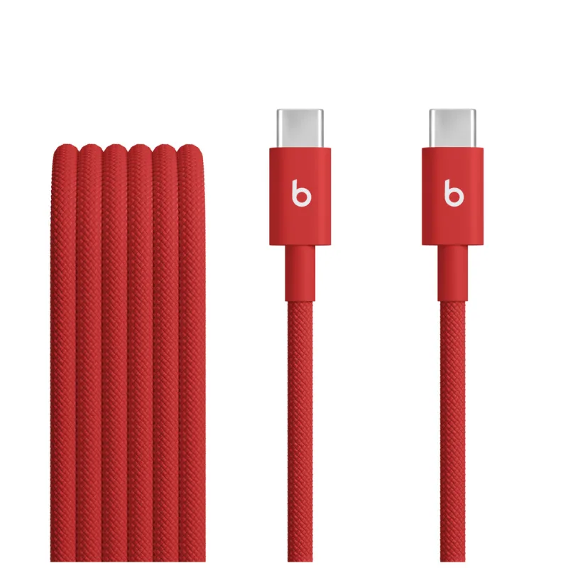 Apple Beats USB-C to USB-C Woven Cable (1.5 m) - Rapid Red MDGF4EE/A