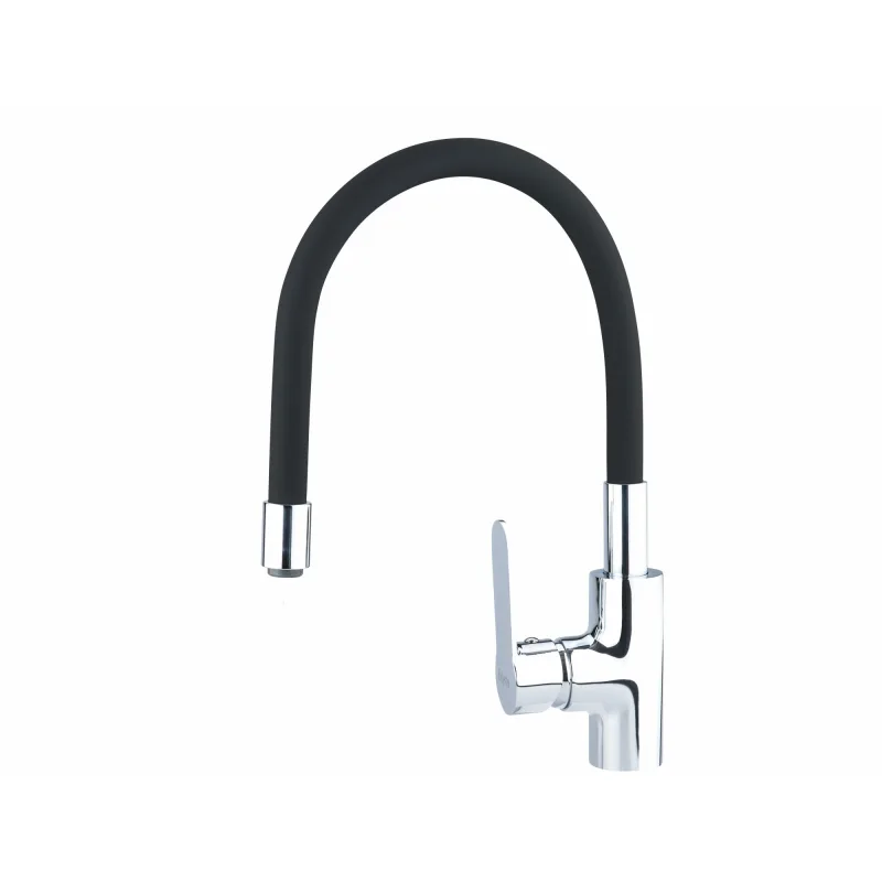 Batéria stojanková, flexibilné horné rameno čierne, 550mm, 35mm, lesklý chróm, BALLETTO