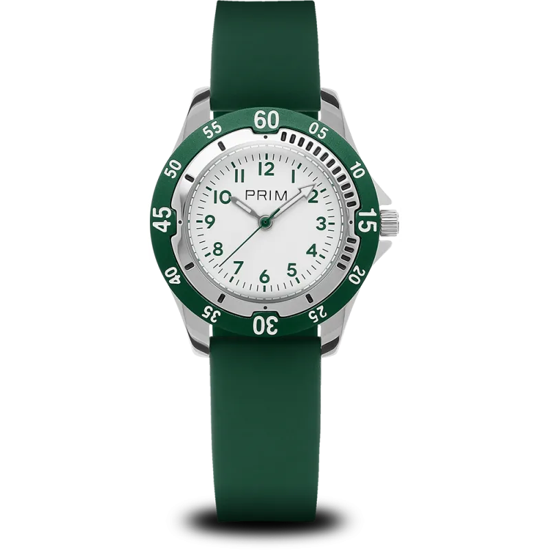 PRIM Dětské zelené hodinky PRIMky Klaun Sport 2025 - D W05P.13257.D