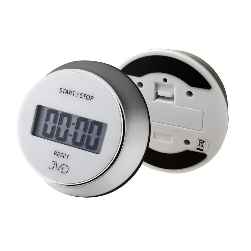 Luxusní bílo - stříbrná digitální minutka JVD DM40.1