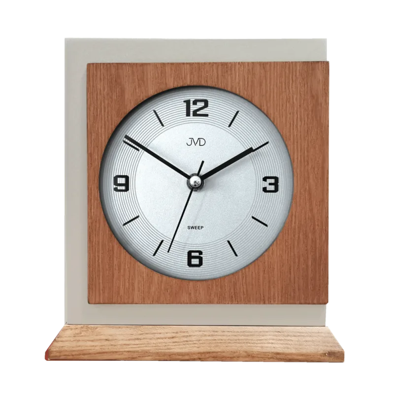JVD Dřevěné tiché stolní retro hodiny JVD HS24013/78