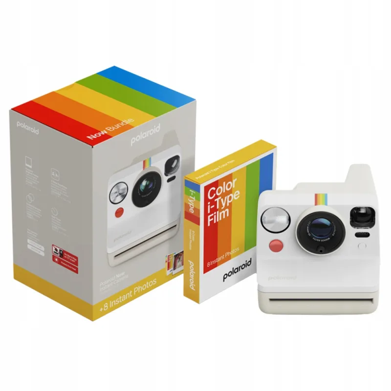 Polaroid Now Gen 3 Pebble White bundle with Color Film (8 photos) 6573