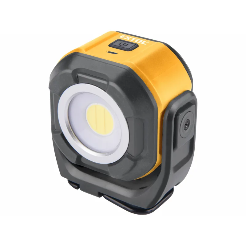 Svietidlo obojstranné nabíjateľné, 500lm/500lm, 3,7V/2Ah, otočné, magnet, hák, závit, EXTOL LIGHT