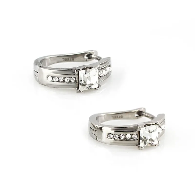 MPM Ocelové náušnice z chirurgické oceli Earrings 7763 - Silver