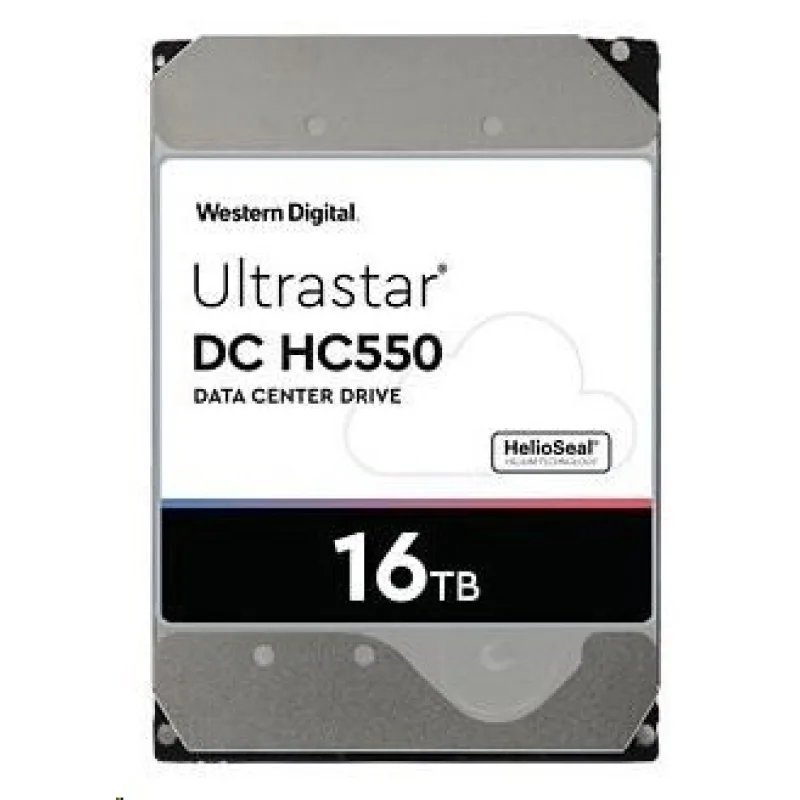 Western Digital Ultrastar DC HC550 3,5" HDD 16TB 7200rpm SAS 12Gb/s 512MB…