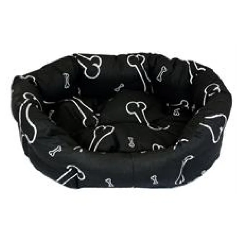 Samohýl Pelech 8 hran bavl. Kost černo/bílý 60 cm