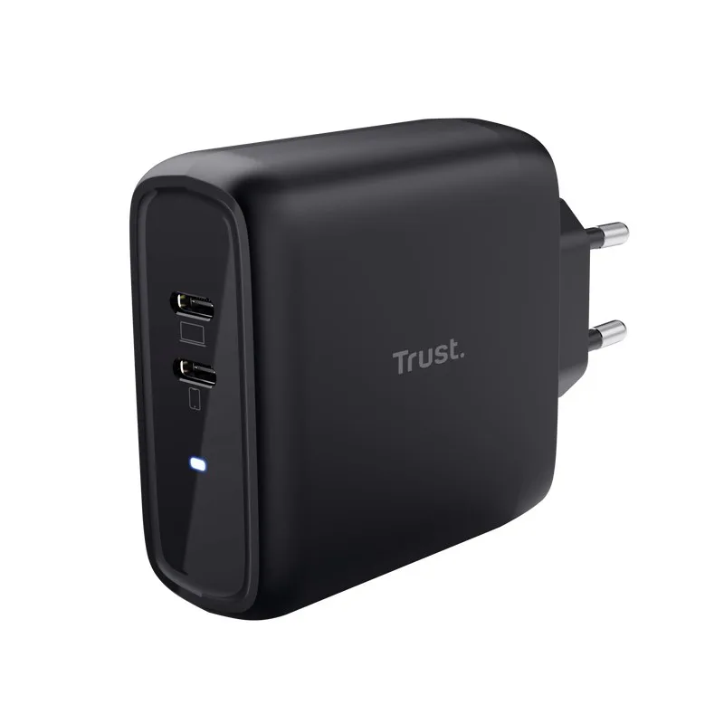 TRUST nabíječka MAXO 65W, 2x USB-C, černá 25380