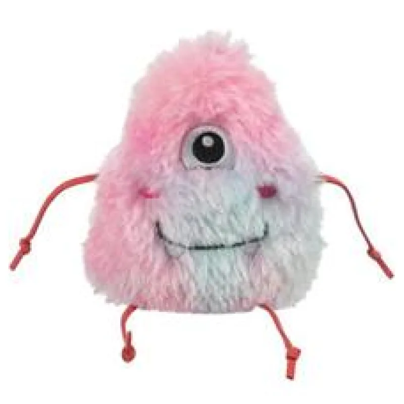 Monster příšerka jednooká 12 cm, s catnipem, plyš, růžová/světlemodrá 1 ks