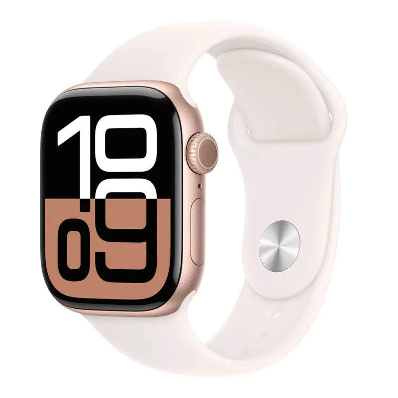 Apple Watch Series 10 GPS + Cellular 46mm Rose Gold Aluminium Case with…