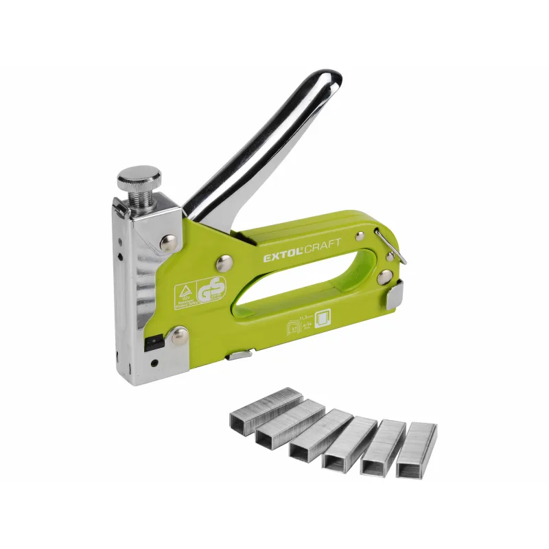 Pištoľ sponkovacia, hrúbka spony 0,7mm, dĺžka spony 4-14mm, EXTOL CRAFT