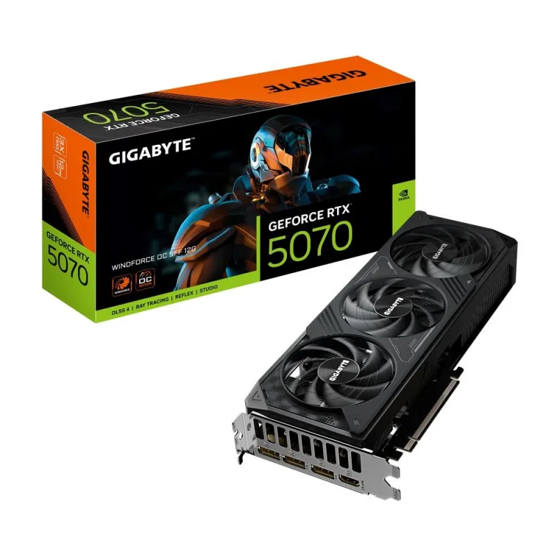 GIGABYTE GeForce RTX 5070 WINDFORCE SFF/ OC/ 12GB/ GDDR7 GV-N5070WF3OC…