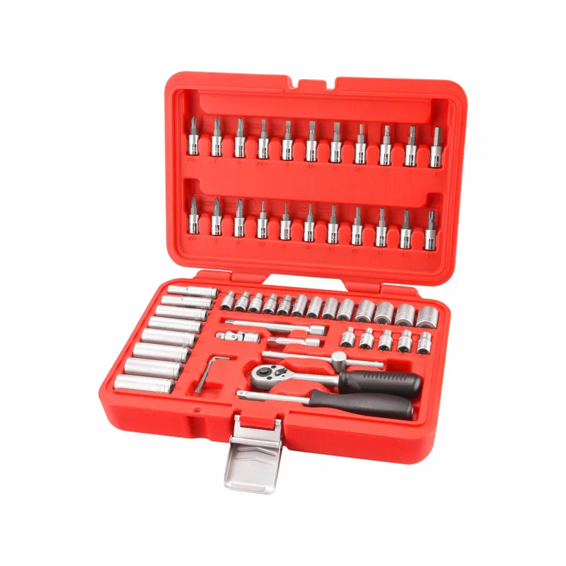 Sada nástrčných a zástrčných kľúčov, 57-dielna, CrV, EXTOL PREMIUM