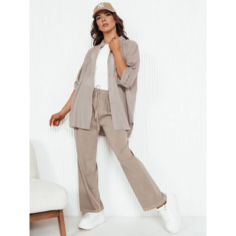 Asters UY2037 široké nohavice béžové XL/2XL