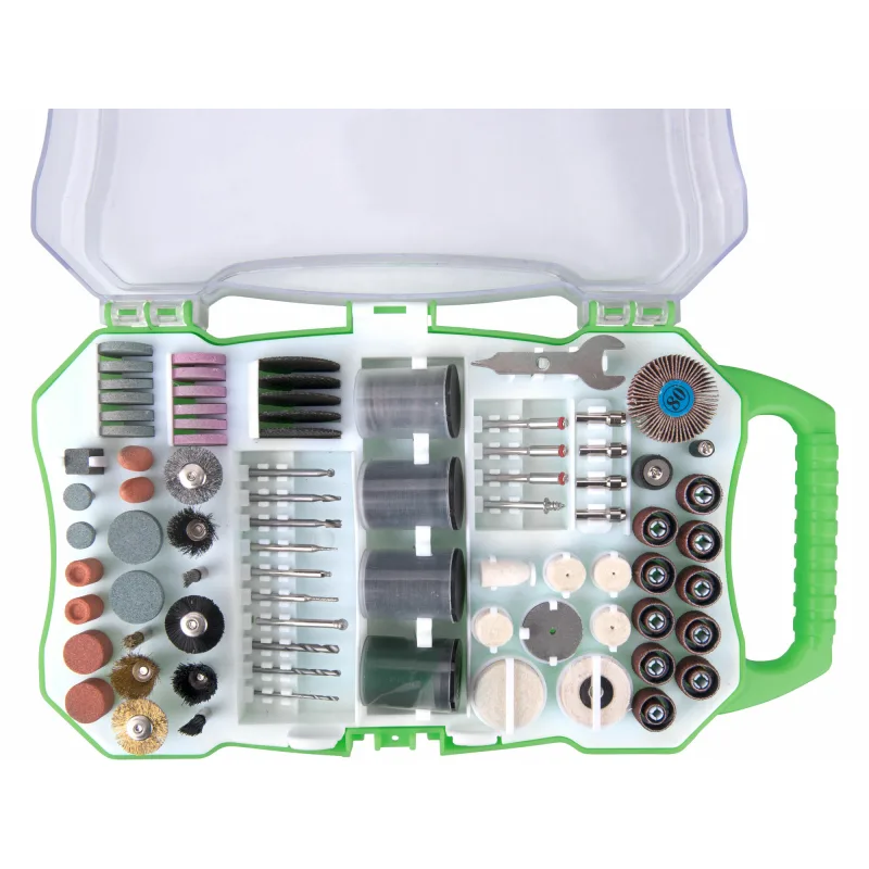 Rotačné nadstavce pre priamu brúsku, 208-dielna sada, stopka ⌀3,2mm, EXTOL CRAFT