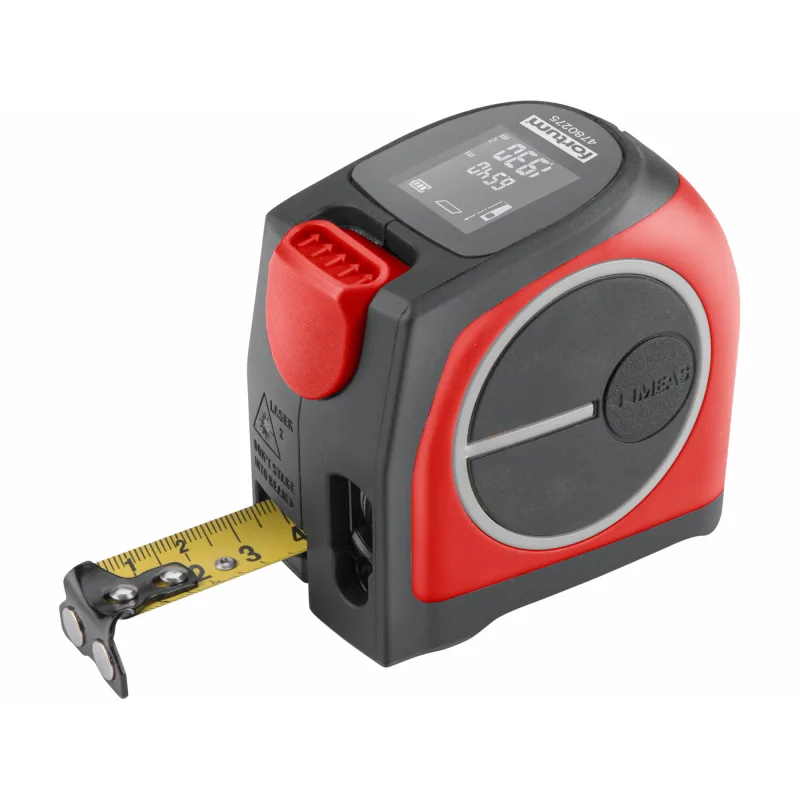 Meter zvinovací s laserovým meračom vzdialenosti 2v1, FORTUM