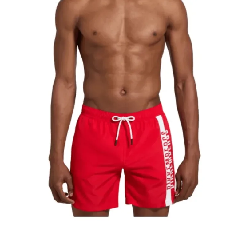 Bikkembergs BKK2MBM07 pánske šortky červené