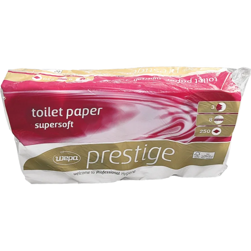 Wepa HME-PRESTIGE 3V toaletný papier biely 8 ks