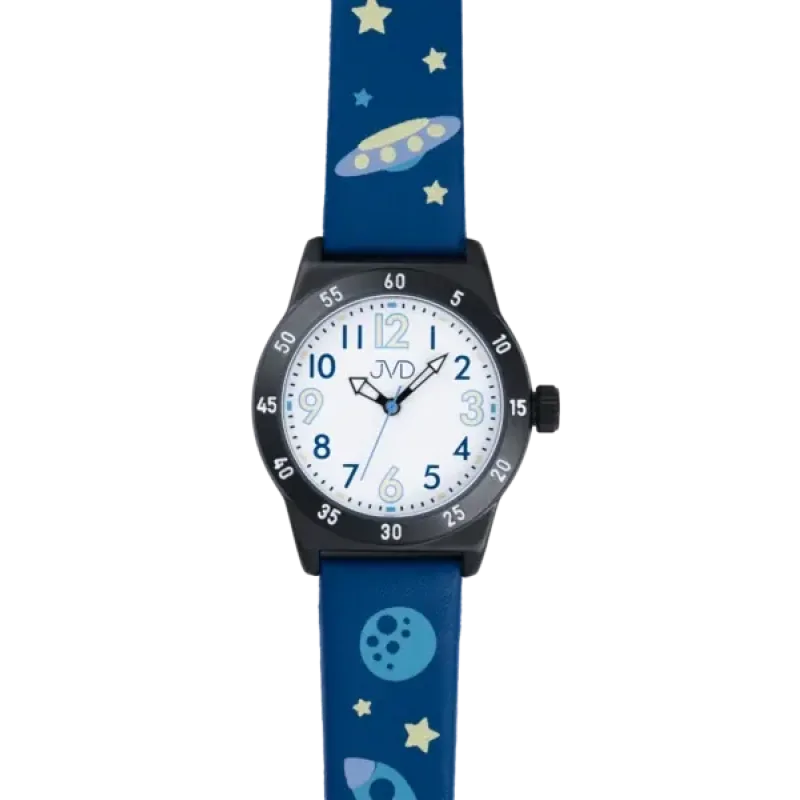 JVD Dětské chlapecké modré hodinky s motivem vesmíru JVD J7225.2