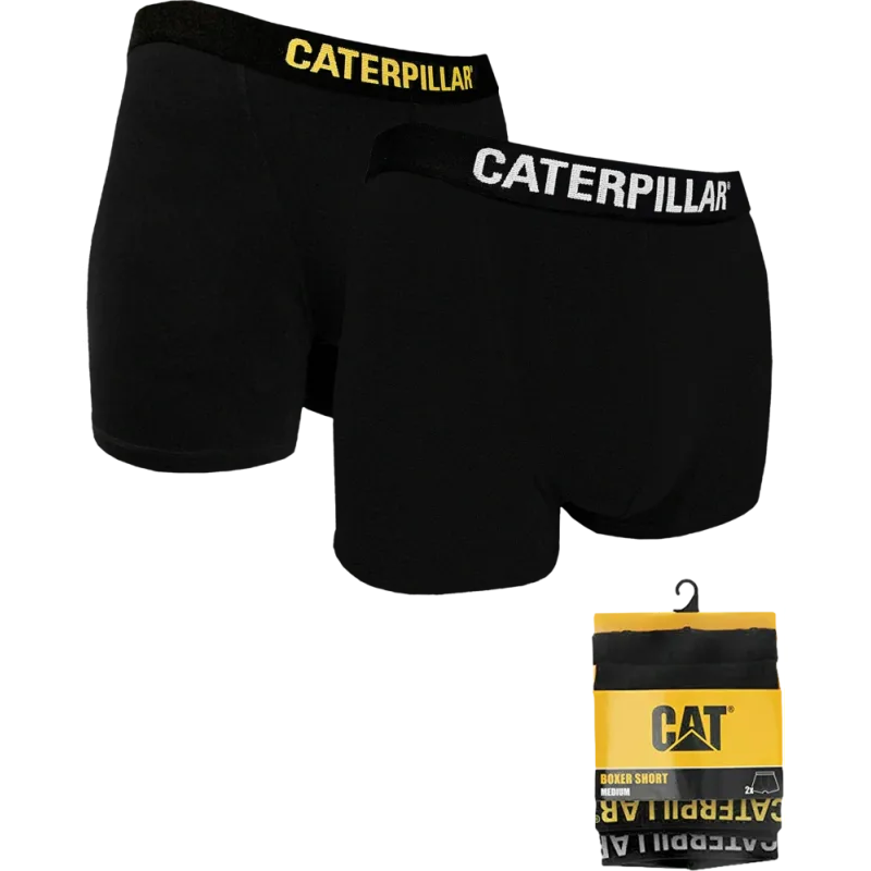 Caterpillar Cat B Boxer 2 Pack Black