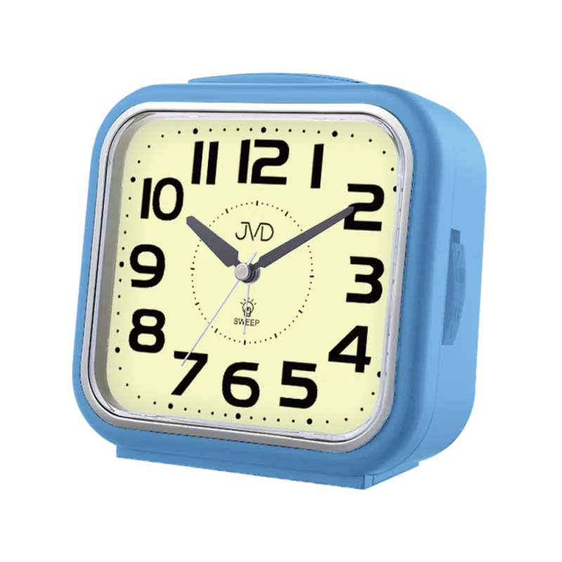 JVD Analogový netikající tichý budík s luminiscenčním číselníkem JVD SRP2402.1