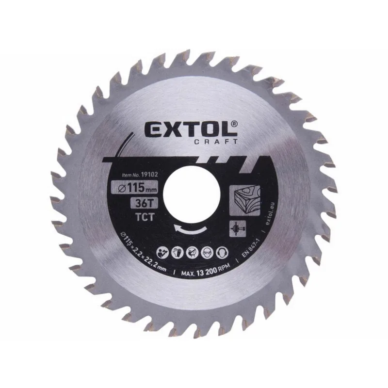 Pílový kotúč s SK plátkami, 115x2,2x22,2mm, 36z