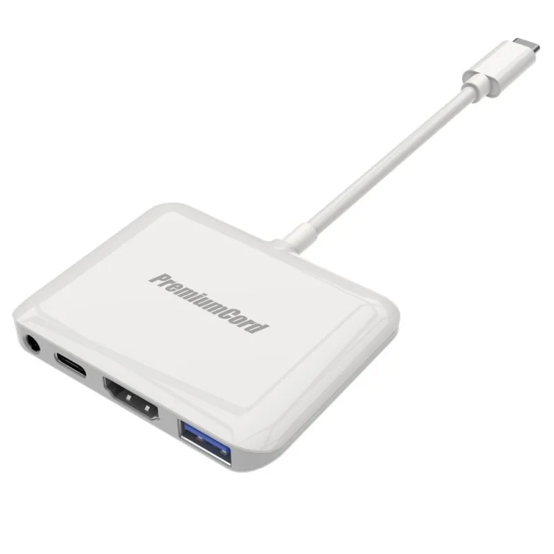 PremiumCord Převodník USB-C na HDMI2.0+USB3.0+Audio+PD (pro iPad Pro)…